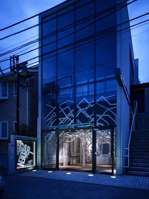 Nature Factory / Suppose Design Office #store #white #pipe #tree