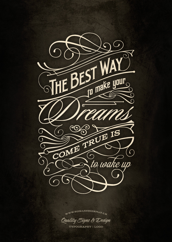The Best Way | Typography poster
