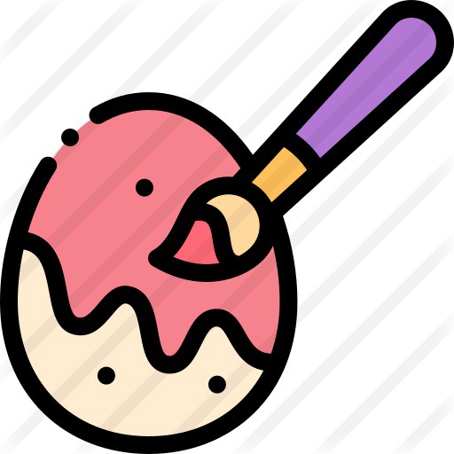 See more icon inspiration related to cultures, art and design, easter egg, coloring, paint brush, easter, egg, brush and paint on Flaticon.