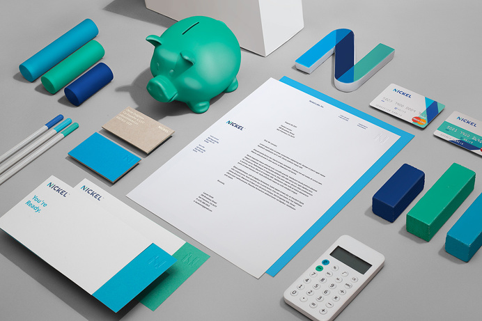 Nickel Labs Logo Branding Stationery designed by Javier Garcia