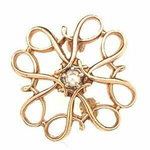 Victorian Pearl Brooch