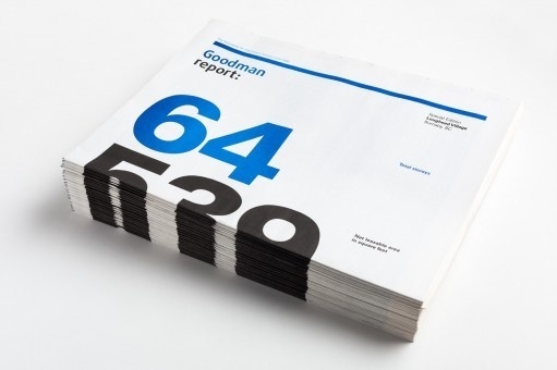 Print / Goodman Report / Work / Burnkit #newsprint #print #annual #report