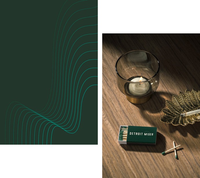 Detroit Mixer Corporate Design - Mindsparkle Mag Beautiful branding for Detroit Mixer, a cocktail bar, created by The Branding People in Mexico. #branding #identity #design #color #photography #graphic #design #gallery #blog #project #mindsparkle #mag #beautiful #portfolio #designer