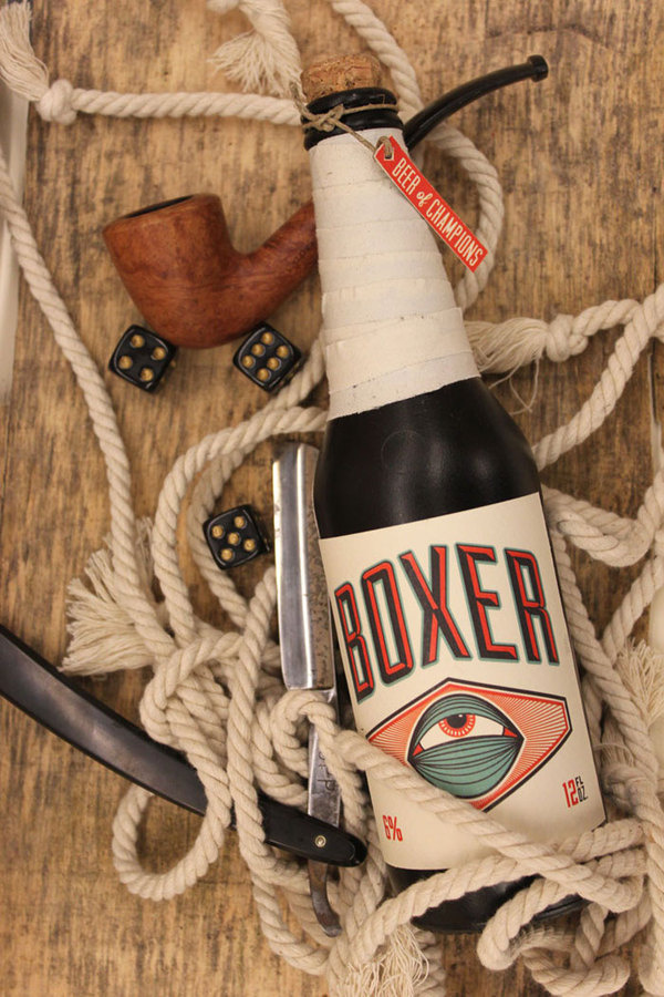 Boxer beer #beer #lettering #boxer #eyeball