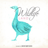 Watercolor wildlife logo http://bit.ly/29tfE3m