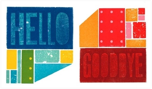 Google Reader (1000+) #red #goodbye #letter #press #hello #blue