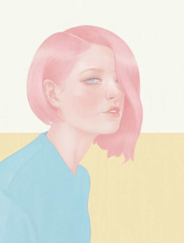 Fashion Illustration - Hsiao Ron Cheng #woman #girl #design #hair #illustration #portrait #art #painting #pastel