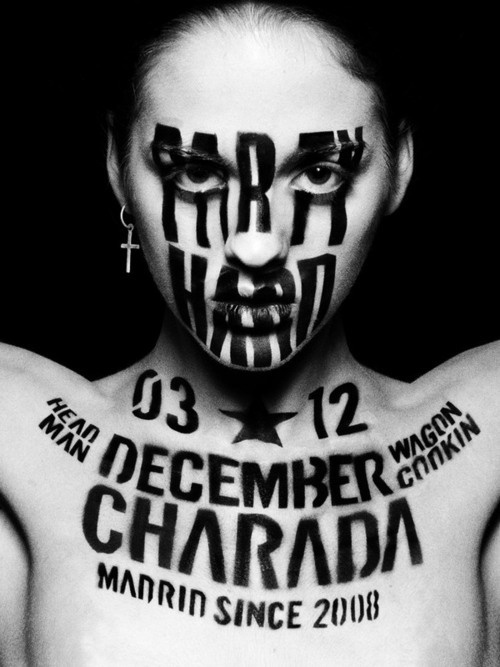Typeverything.com - Yohei OkiÂ for Charada Club 3rd... - Typeverything #photo #painting #poster #typography