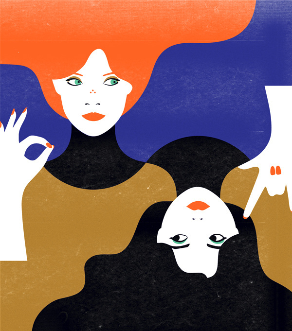 New Yorker Malika Favre #yorker #illustration #double #new