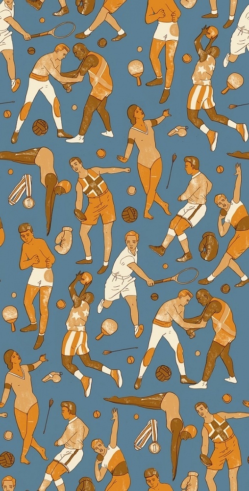 Olympic Pattern - harrydrawspictures #pattern