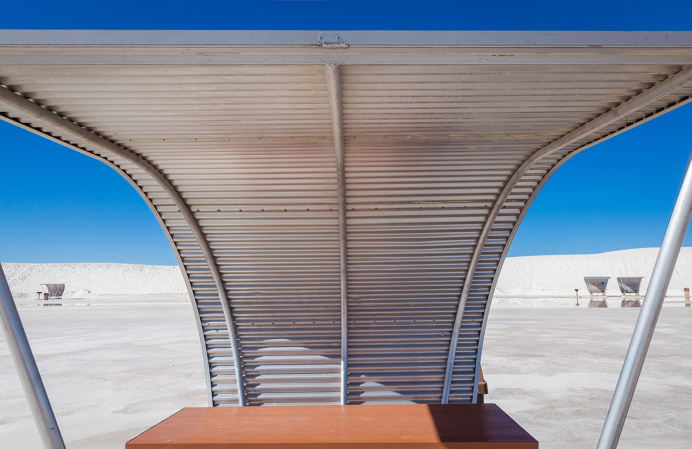 Picnic shelter at White Sands National Park