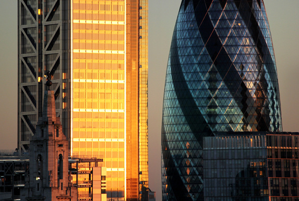 The Eyes of that Balcony by molistudio on Behance #urban #sun #london #orange #skycraper #architecture #sunset #gherkin