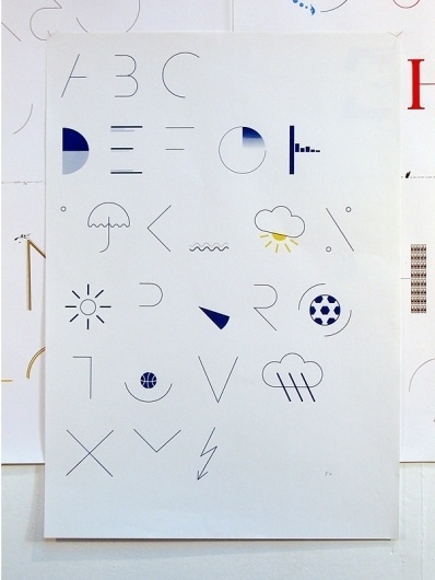 Felix Weigand - Alphabet (News), Typeface and poster, 2006 #typeface #custom