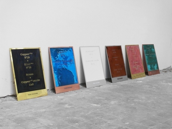 Lex Pott #silver #copper #erosion #posters #gold #signage #metal #typography