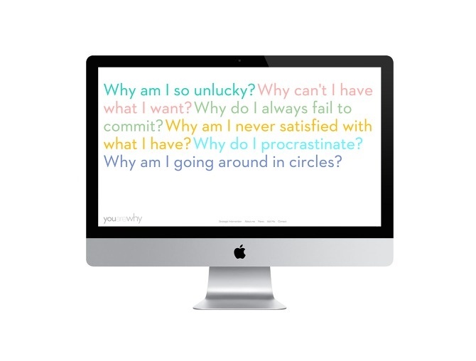 You are why - Dennis Andrianopoulos #design #web #minimal #color