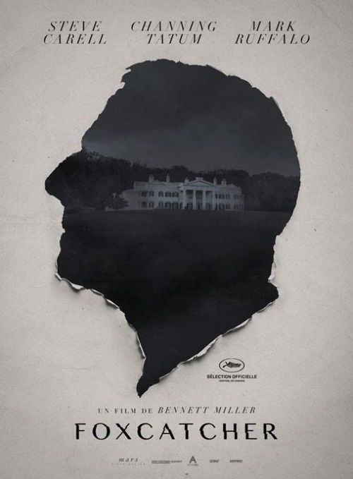 The first poster for Bennett Miller's Foxcatcher. #tear #photo #paper #foxcatcher