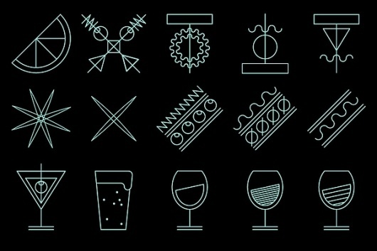 Betlem gastro bar on the Behance Network #lines #identity #icons