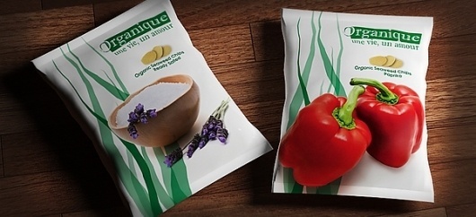Organique on the Behance Network #print #design #chips #healthy #organique #package