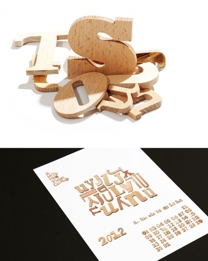 Graphic-ExchanGE - a selection of graphic projects #calendar #letterpress #typography