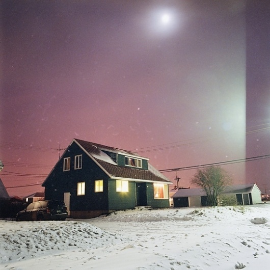 Isabelle Alexandra Ricq #night #snow #photography #house