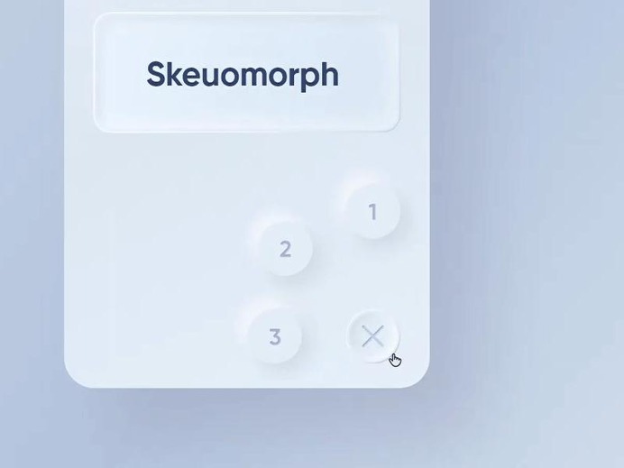 Skeuomorphism / Neumorphism UI - - SKEUOMORPH BUTTON INTERACTION BY YASH BHAGAT