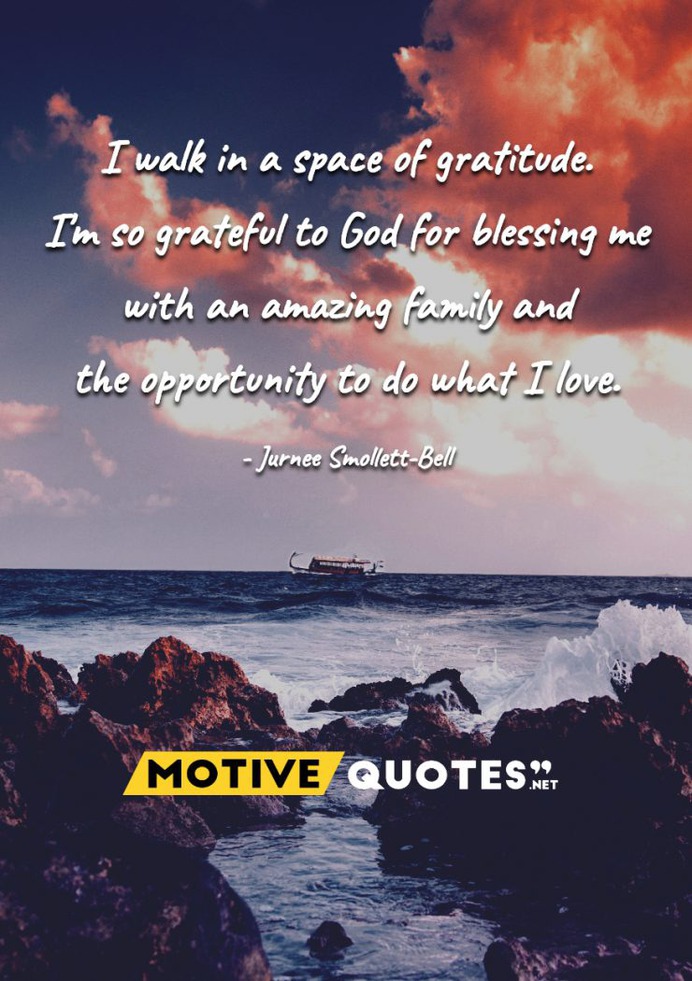 I walk in a space of gratitude