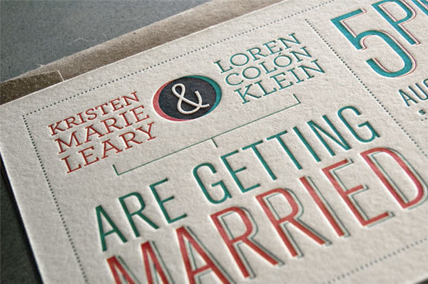 Kristen and Loren Wedding Invitation #type #wedding