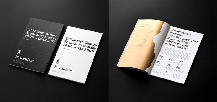 The visual identity of the 27th edition of the Jewish Culture Festival was designed by Studio Otwarte, taking inspiration from the multilayeredness, complexity and dynamism of Jerusalem. For more of the most beautiful designs visit mindsparklemag.com