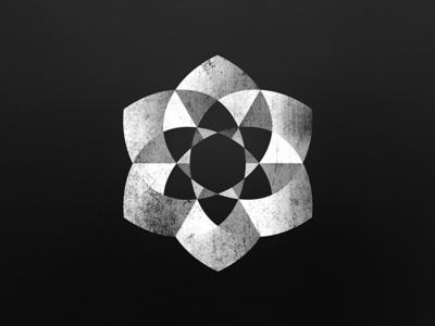 Logo "Mónika Zaldo" B/W #flower #logo
