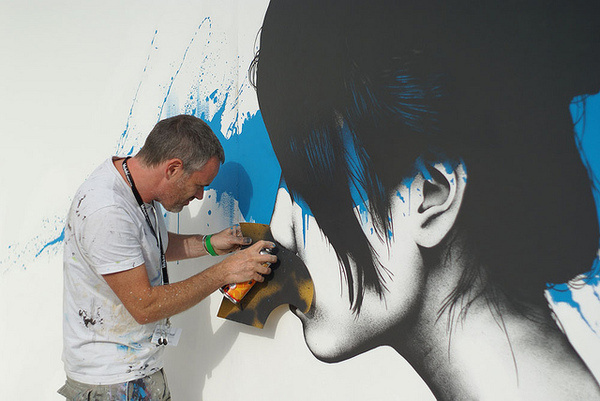 Stroke Urban Art Fair in Berlin | Hi Fructose Magazine #painting #process