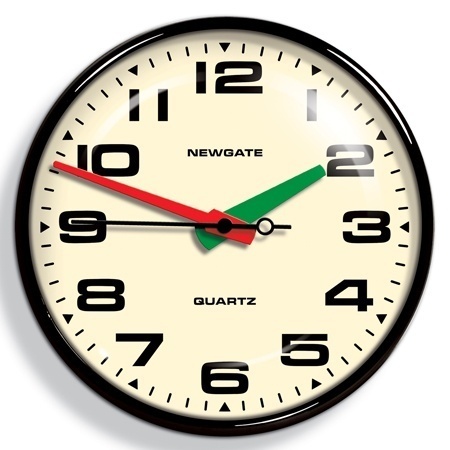 Gloss Black Metal Clock, New Finds | Graham and Green Home Accessories ($100-200) — Svpply #clock #quartz