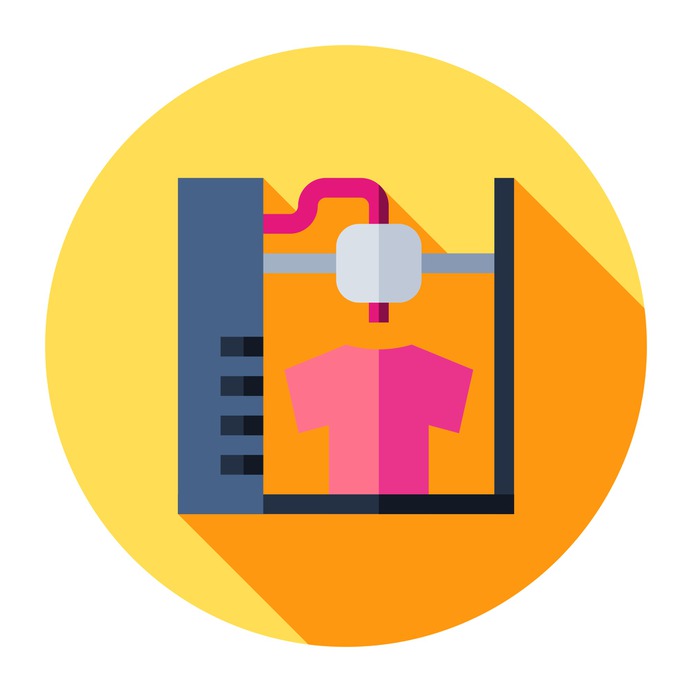 See more icon inspiration related to print, , , , ui, Tools and utensils, 3d, miscellaneous, 3d printing, 3d print, 3d printer, equipment, printing, electronics, electronic, plastic, production, engineering, industry, clothes, t shirt, printer and technology on Flaticon.
