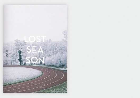 / Lost Season - Anders Rimhoff #book #typography