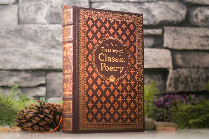 Hollow Book Safe Classic Poetry LEATHER BOUND
