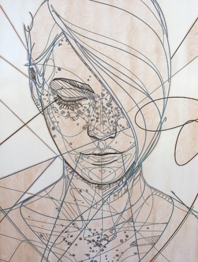 Jason Thielke - Art #thielke #girl #jason #laser #etch
