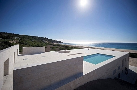 house of the infinite #spain #white #homes #pool #architecture #minimalist #beach