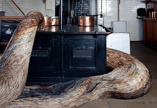 Kate MccGwire | www.katemccgwire.com | Work - 2010 #mccgwire #sculpture #kate #feathers