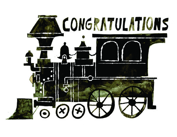 Chris Sasaki #lokomotive #illustration #congratulations #typography