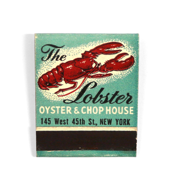 The Lobster, Oyster and Chop House Matchbook