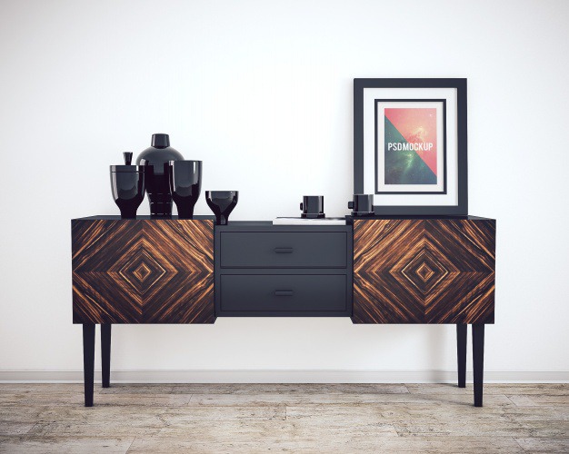 Frame on beautiful chest of drawers mock up Free Psd. See more inspiration related to Frame, Poster, Mockup, Wood, Template, Photo frame, Web, Photo, Website, Wall, White, Elegant, Mock up, Poster template, Psd, Templates, Website template, Mockups, Beautiful, Up, Web template, Chest, Realistic, Showcase, Real, Web templates, Mock ups, Mock, Psd mockup, Ups, Wood mockup and Drawers on Freepik.