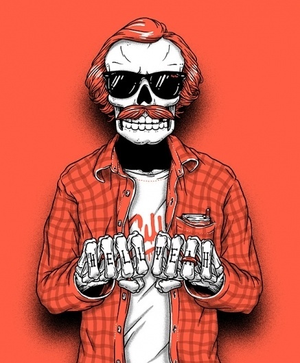 Bones brigade on the Behance Network #skull #hell #bones