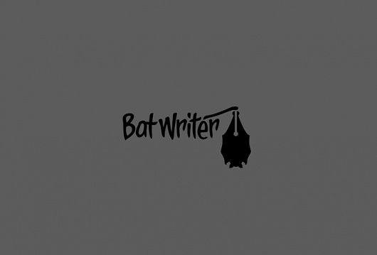 Bat Writer - Logos - Creattica #logo #typography