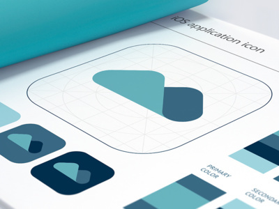 Brandbook App Icon Page by Ramotion #logodesign #logo #designer #design #branding #brand #photoshop #appicon #icon #icons #ramotion