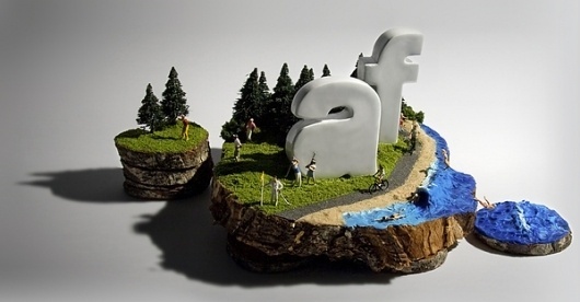 Branding Actividad Física on the Behance Network #type #nature #wood #landscape