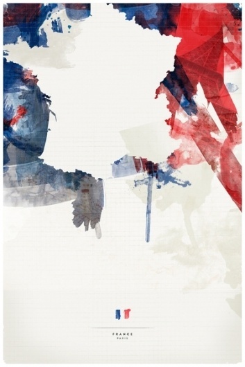 France Stretched Canvas by Jerod Gibson | Society6 #paint #graphic #country #map