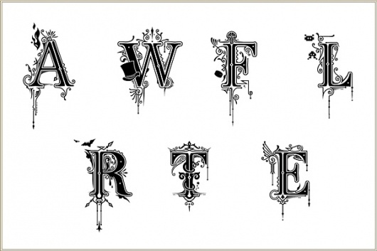 Heston's Fantastical Feasts on the Behance Network #typography #print #illustration