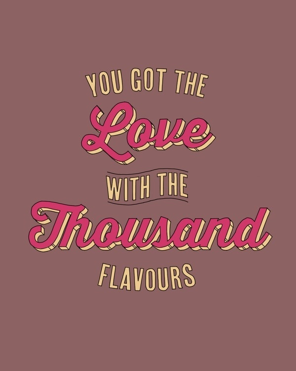 Love with the thousand flavours. #pink #lyrics #retro #song #store #candy #vintage #music #love #typography