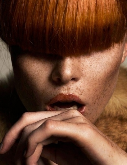iainclaridge.net #red #woman #head #skin #hair #fashion #face