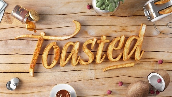 #typography #hand #made #type #food
