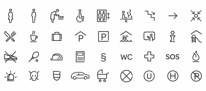 JUFA, Interieur, Branding, Design, Branding in Space, Branded Environment, Interior Design, Rebranding, En Garde Lendplatz 40, Graz, Stiftga #iconset #icon #wayfinding #icondesign #symbol #signage